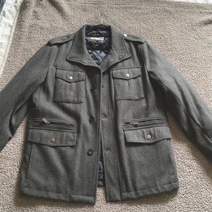 Grey L jacket. Runs big